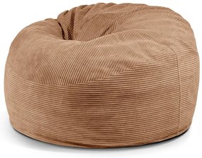 Puof a sacco marrone con rivestimento in velluto a coste Om 110 – SLOWDOWN