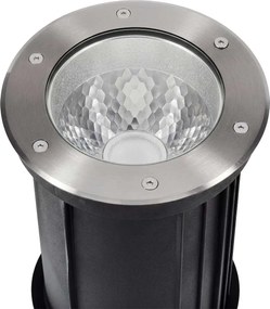 Faro interrato con base E27 - per lampade PAR30 e PAR38 - Doppio Pressacavo