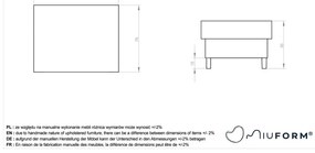 Poggiapiedi beige Simon - Miuform