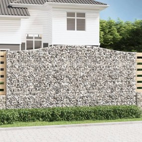 Cesto Gabbione Ad Arco 400x30x200/220 Cm Ferro Zincato /