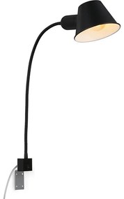 Briloner 2079-015 - Lampada flessibile a parete 1xE27/10W/230V nero