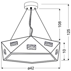 Lampadario a sospensione con filo NEMEZIS 3xG9/40W/230V