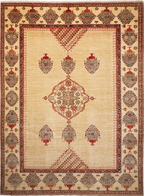 Kazak Tappeto orientale 360x270 Giallo (Pakistan) Annodato A Mano