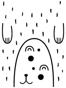 Adesivo murale Happy Bear - Ambiance