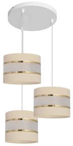 Lampadario su filo HELEN 3xE27/15W/230V crema