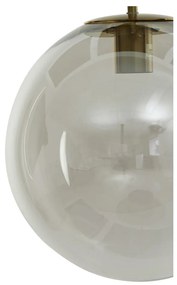 Lampadario in bronzo con paralume in vetro ø 30 cm Medina - Light &amp; Living