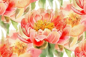 Carta da parati – Peonie rosse
