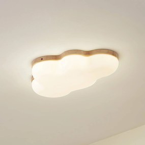Plafoniera a LED Pilvi Lindby, Bianco / Opale, Soggiorno / Sala da pranzo, Plastica, Moderno, Plafoniera LED
