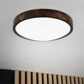 Brilagi - Plafoniera LED CARVALHO SLIM SMOKEY LED/36W/230V rovere Ø 37,5 cm