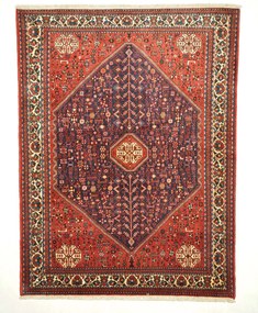 Abadeh Tappeto 200x150 Blu (Iran) Annodato A Mano