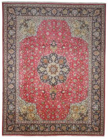 Tabriz Tappeto 300x400 Rosso (Iran) Annodato A Mano
