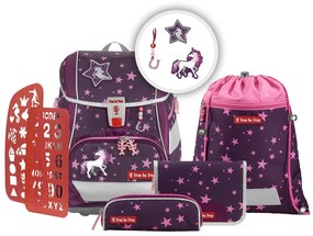Zaino/cartella scuola 2IN1 PLUS – Set 6 pezzi, Step by Step Unicorn Nuala