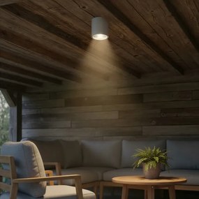 Ideal Lux - Faretto da esterno GUN 1xGU10/28W/230V Ø 11 cm IP55 grigio