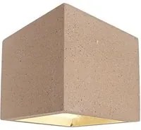 Applique in pietra lampada muro doppio fascio luce parete taverna G9 220V IP20 COLORE BEIGE