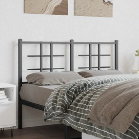 Testiera İn Metallo Nero 120 Cm /