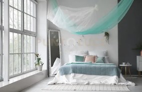 Sonja specchio da appoggio con cornice lavorata 40x160cm argento