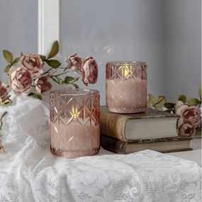 Candela a LED con alimentazione a batteria (altezza totale 10 cm) Flamme Romb – Star Trading