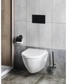 Aqualine - Porta carta igienica con protezione SAMBA nero