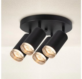 Brilagi - Luce Spot da bagno SELE AQUA 4xGU10/30W/230V IP44 nero