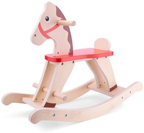 Cavallo a dondolo in legno - natural