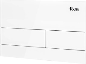 Pulsante per supporto set da incasso WC K011A-Q Rea T White Glass