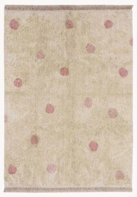 Tappeto per bambini fatto a mano Hippy Dots, lavabile