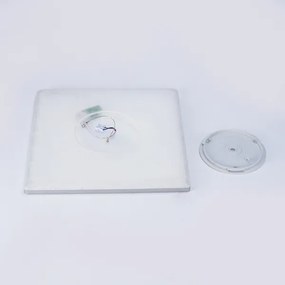 Brilagi - Plafoniera LED per bagno ULTRA SLIM LED/24W/230V 42x42 cm argento IP54