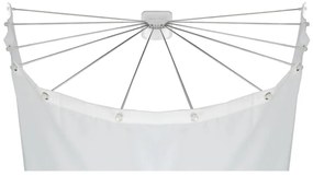 WENKO 23863100 - Supporto doccia 96x72 cm acciaio inox/bianco