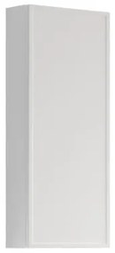 Pensile bagno Pixel laccato opaco bianco, 1 anta apertura da sinistra P 17 x L 30 x H 80 cm