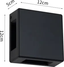 Brilagi - Applique LED da esterno QUADRAY LED/6W/230V nera IP54