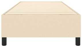 Giroletto a molle crema 90x200 cm in tessuto