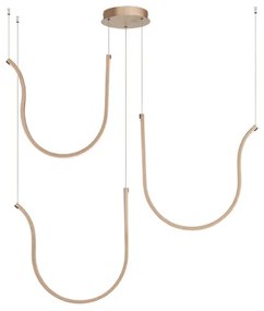 Lampada a sospensione ARQUA 3 Luci in metallo verniciato 106 cm ORO