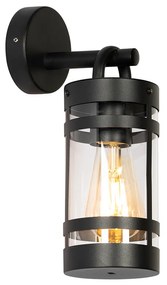 Lampada da parete per esterni industriale nera IP44 - Ruben