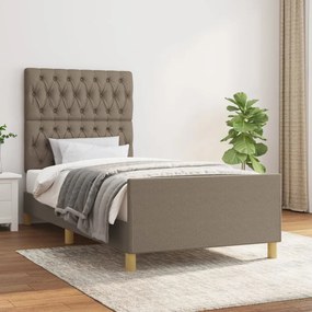 Giroletto Senza Materasso Tortora 90x200 Cm Tessuto /