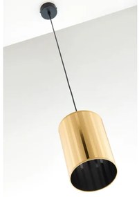 Jupiter 2090 - Lampadario sospeso a cavo CORTINA 1xE27/15W/230V oro/nero
