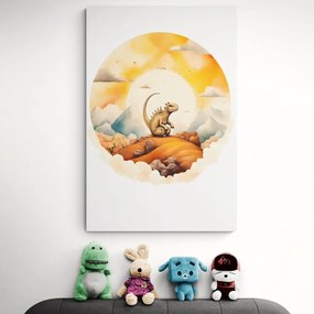 Quadro su tela – Mondo dei dinosauri sognante