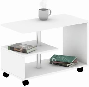 Tavolino KARANFIL 52,5x80 cm bianco