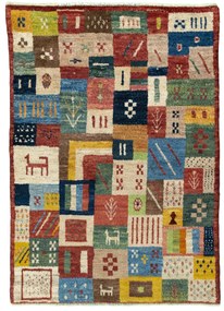 Gabbeh Tappeto 100x140 (Iran) Annodato A Mano