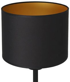 Lampada da tavolo ARDEN 1xE27/60W/230V d. 18 cm nero/oro