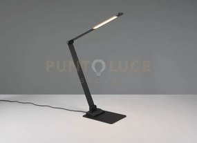 Travis lampada da studio led 6,5w 650lm, 3000+5000+6500k nera touch...