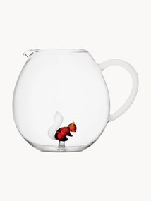 Brocca in vetro borosilicato fatta a mano Animal Farm, 2,9 L