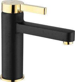 Rubinetto da lavabo Rea Polo Black Gold Low