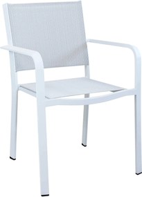 SPLENDOR - poltrona da giardino in alluminio e textilene impilabile