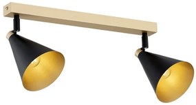 Argon 7147 - Faretto LUCINDA 2xE14/7W/230V nero/oro