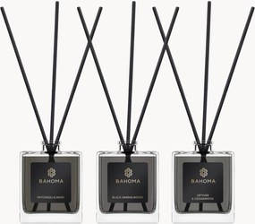 Diffusori in confezione regalo (patchouli, legno di sandalo nero, vetiver), set da 3