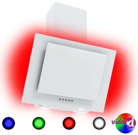 vidaXL Cappa RGB con LED 60 cm in Acciaio Inox e Vetro Temperato