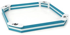 Costway Sabbiera in legno con sedili incorporati simpatici motivi struttura senza fondo, Sabbiera da esterni per bambini