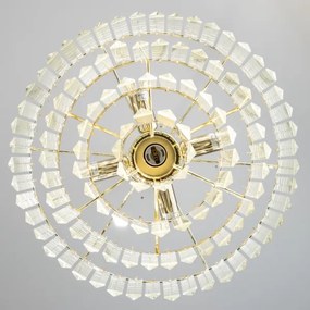 Brilagi - LED Lampadario di cristallo a sospensione con catena MOZART 5xE14/40W/230V oro