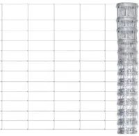 Recinzione da Giardino in Acciaio Zincato 50x1,25 m Argento 149502