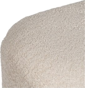 Panca beige in tessuto bouclé Suave - Ixia